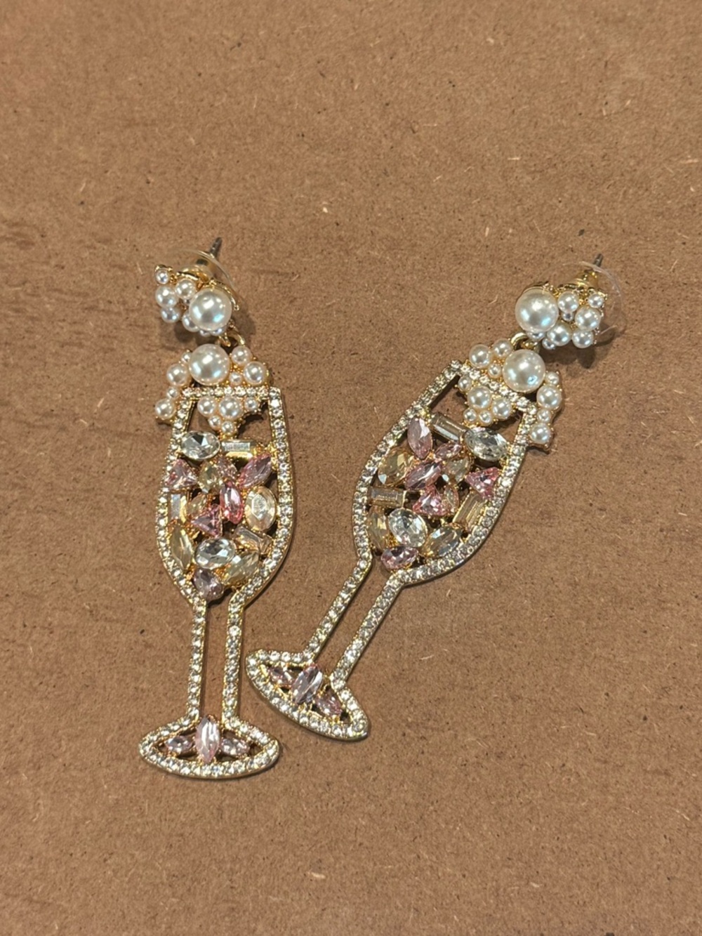 NWOT Baublebar Champagne Earrings